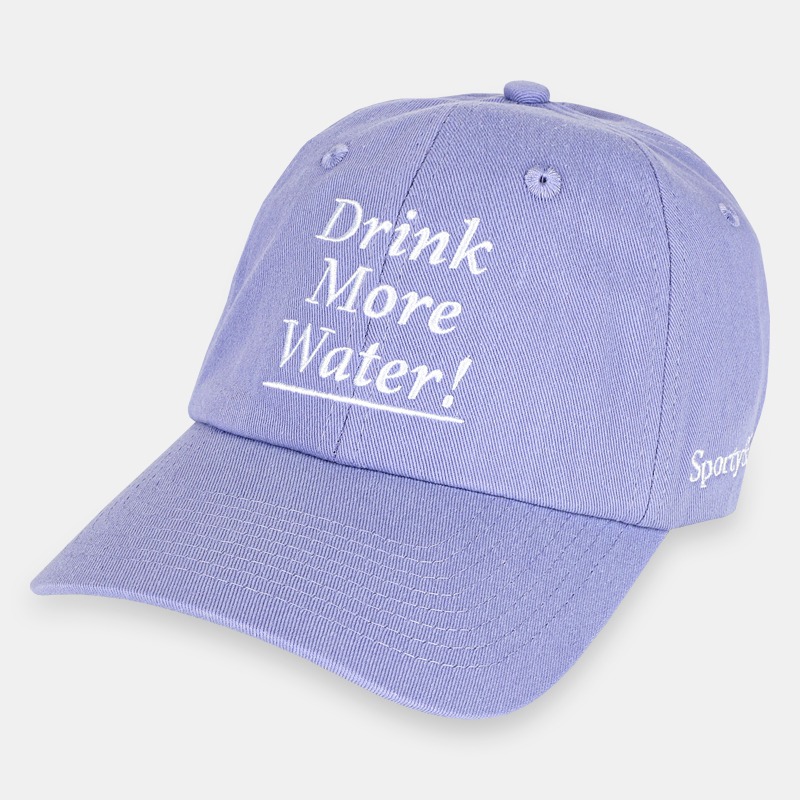 22 F/W 스포티앤리치 공용 드링크 모어 워터 볼캡 DRINK MORE WATER HAT